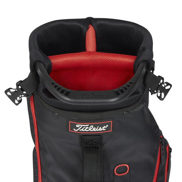 Titleist PREMIUM CARRY Golfbag - Black/Black/Red