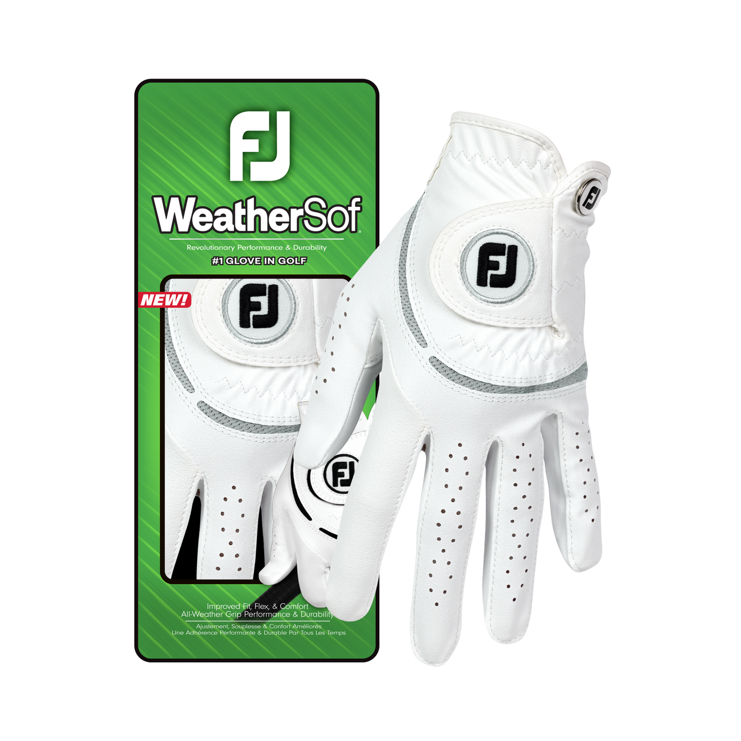 Footjoy WeatherSof - Hvid/Grå