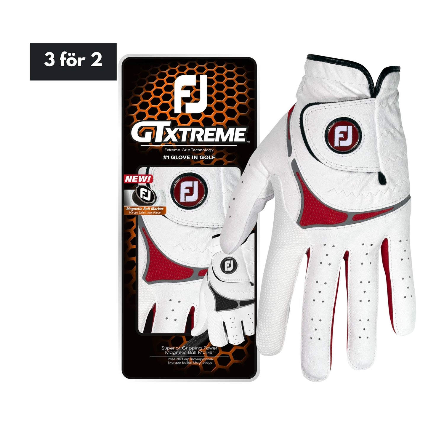 Footjoy GTxtreme - Hvid/rød