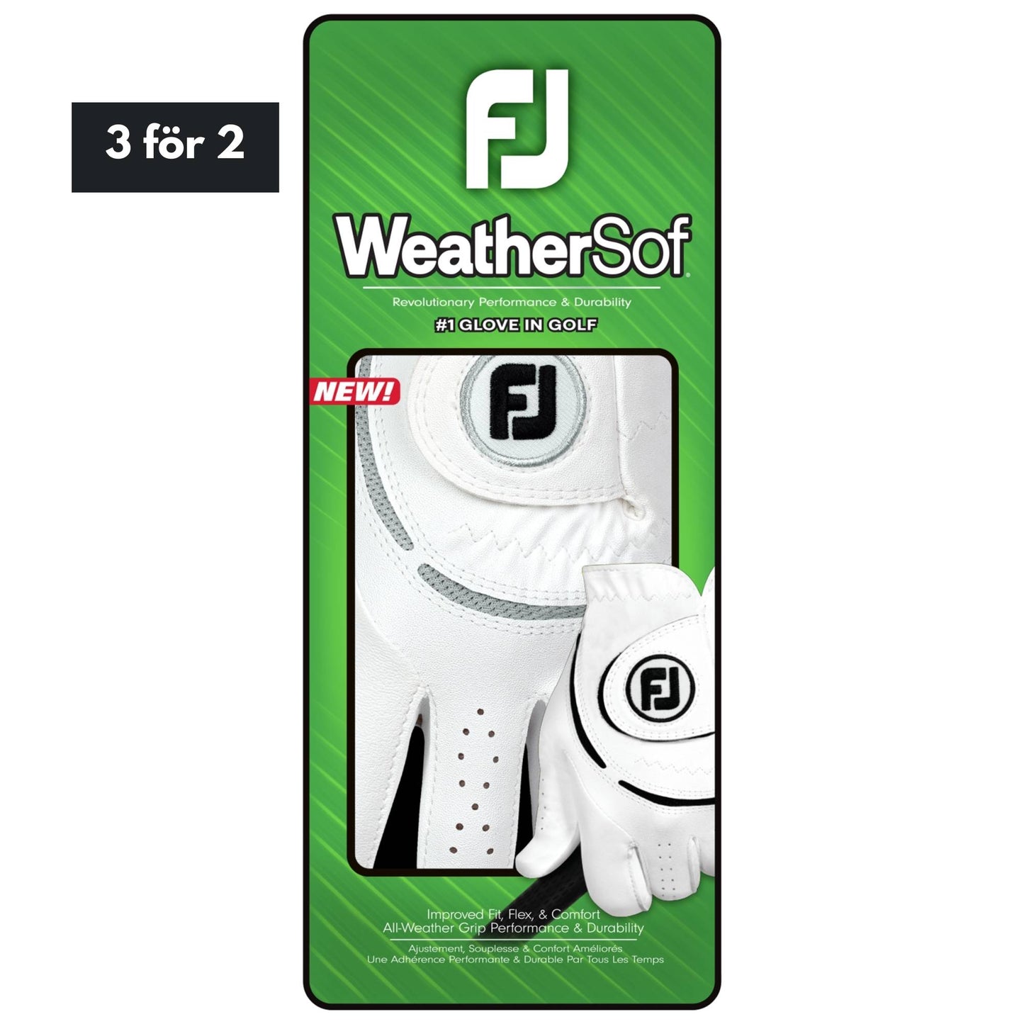 Footjoy WeatherSof - Hvid/Grå