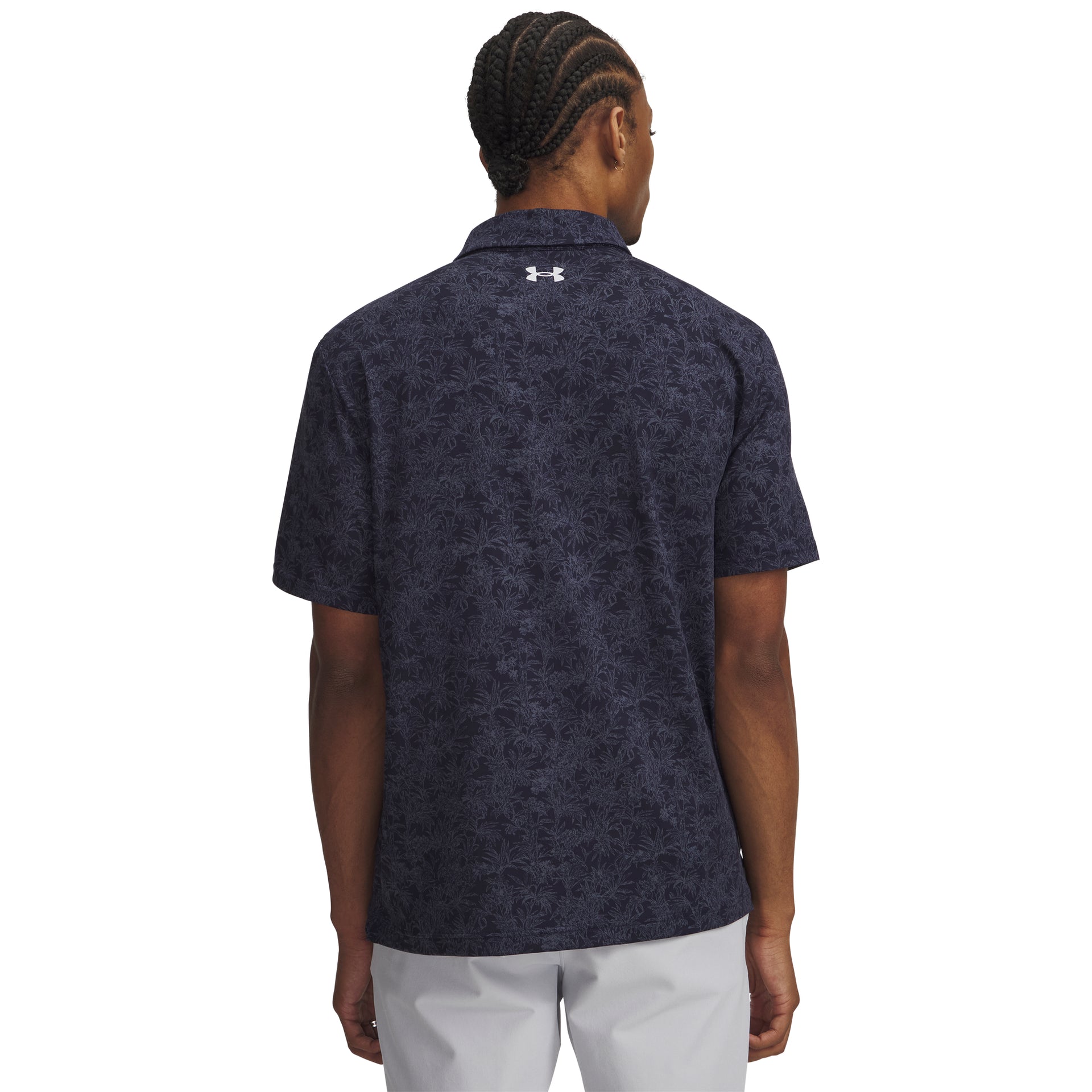 UA Playoff 3.0 Printed Polo - Midnight Navy