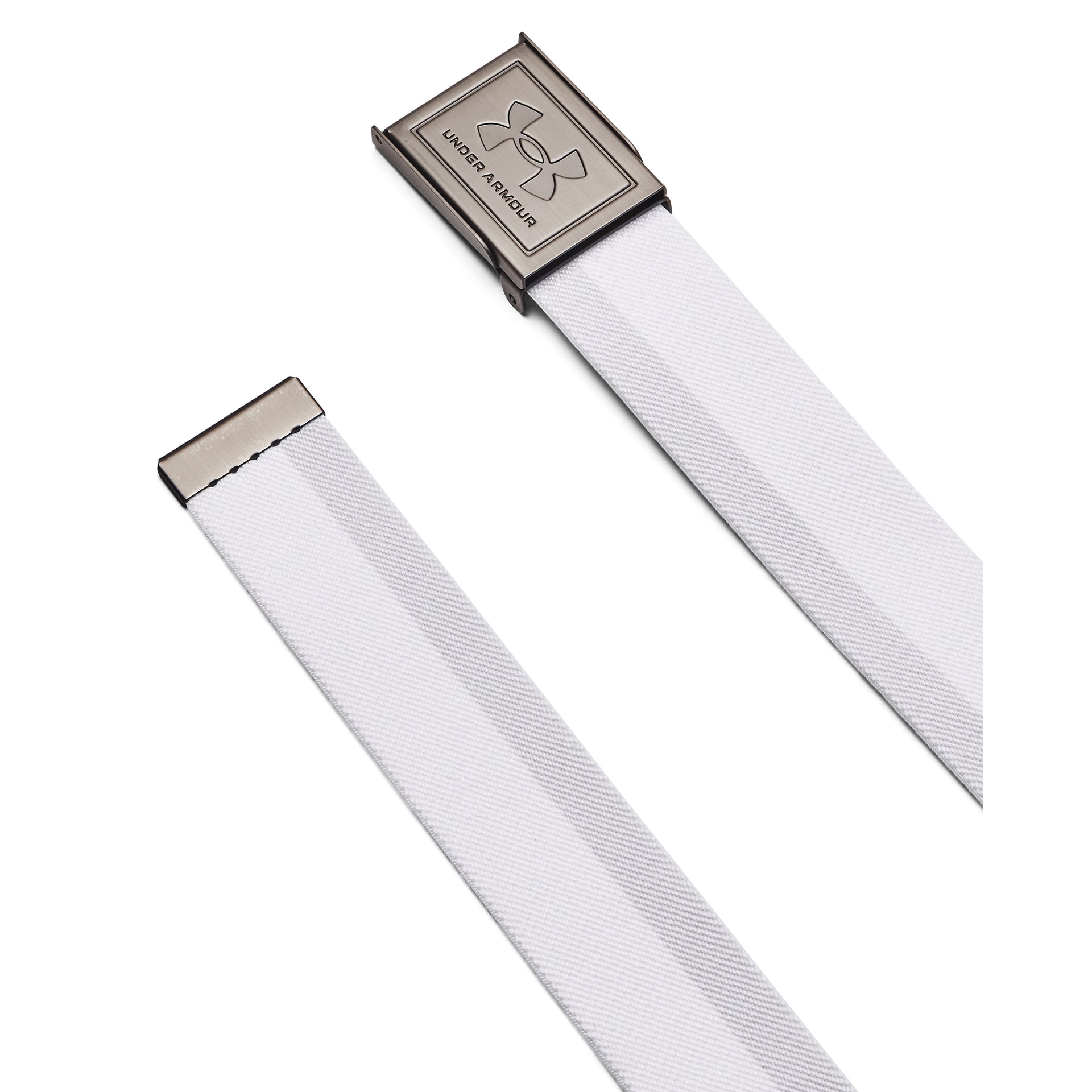 UA M Drive STR Webbing Belt - White