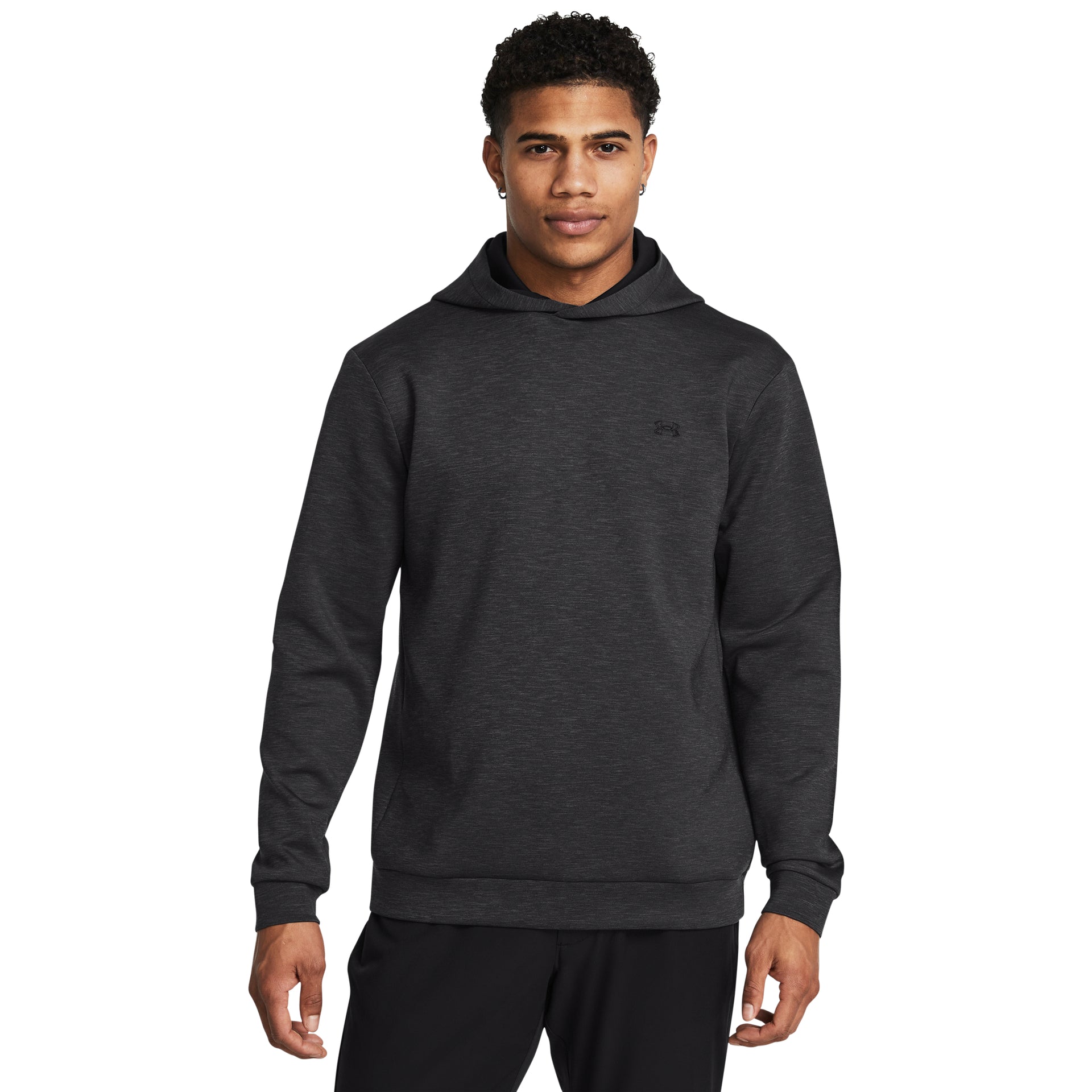 Under Armour Drive Midlayer Hoodie Golfhoodie Herr - Black | Golfrummet