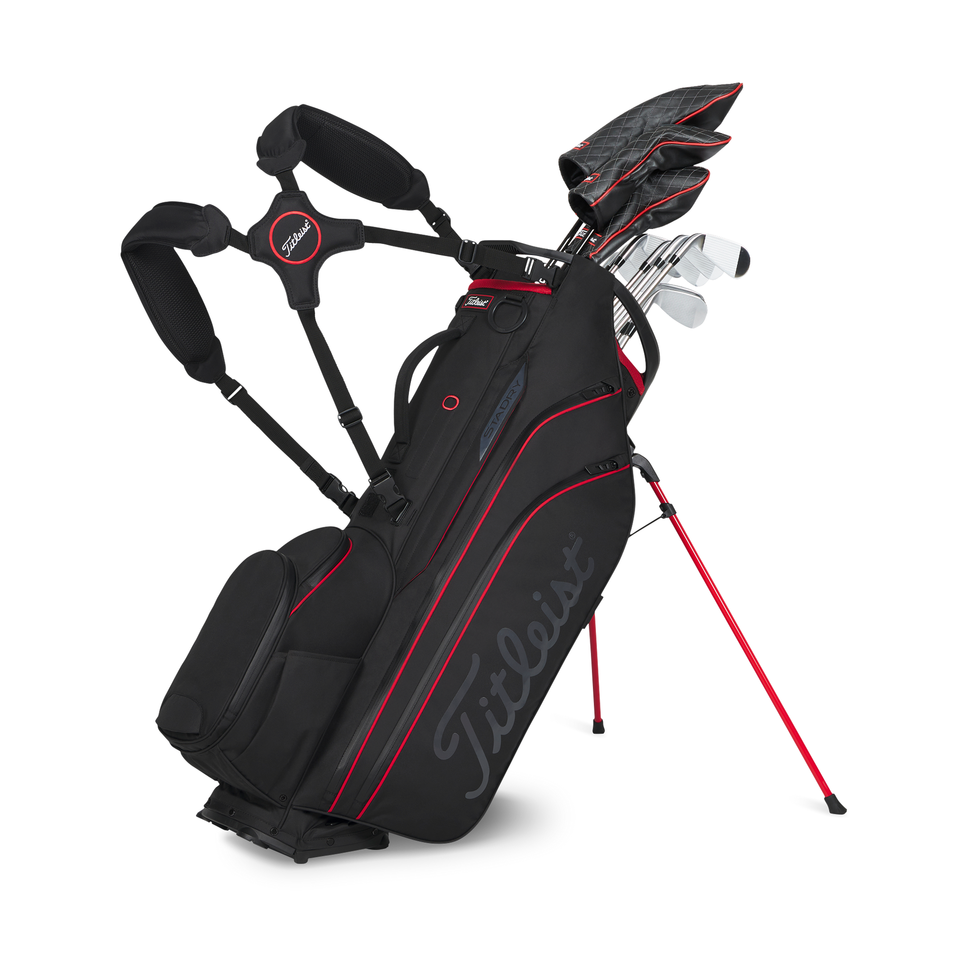 Titleist Hybrid 14 StaDry - Black/Black/Red