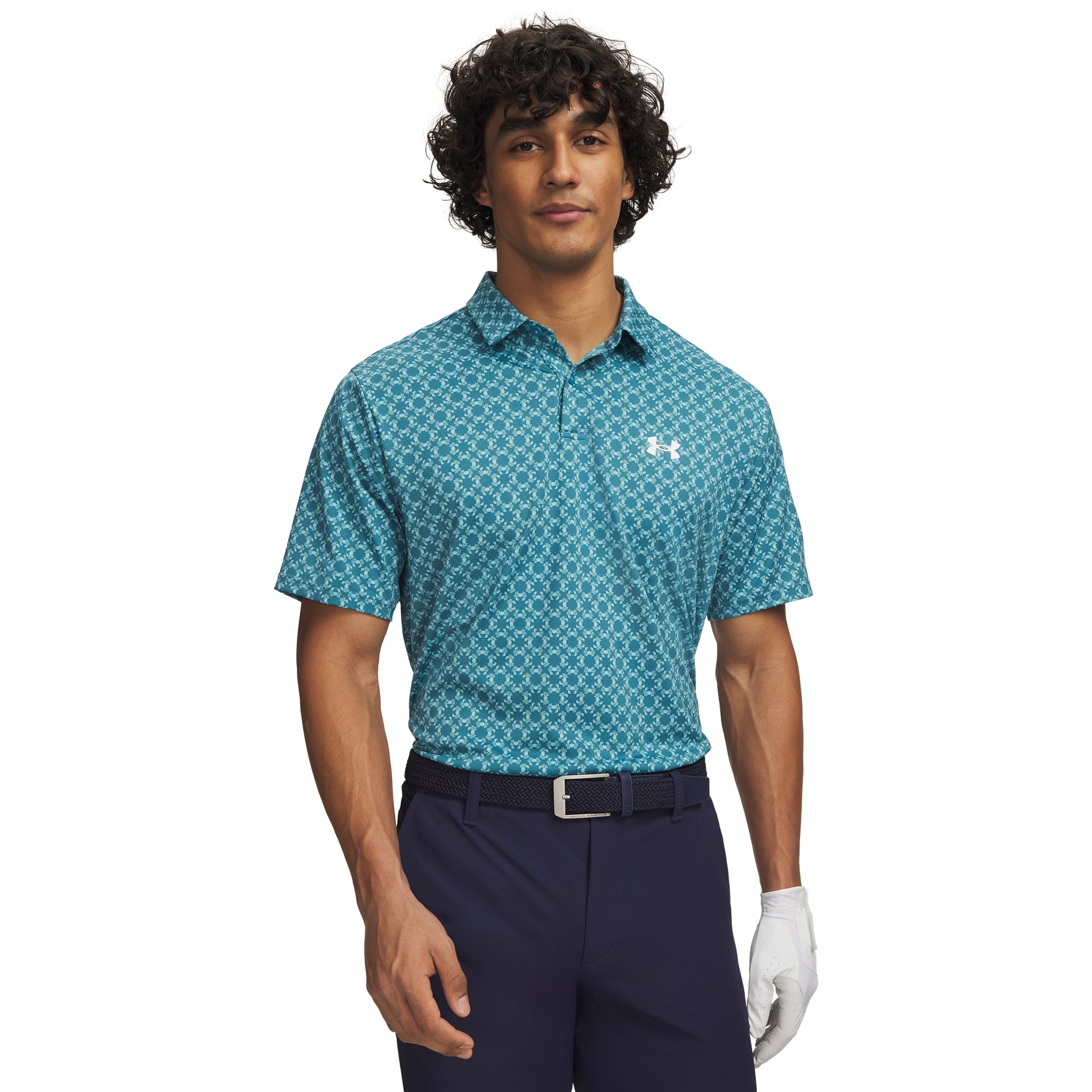 Under Armour Matchplay Printed Polo Golfpiké Herr - Boundless Blue | Golfrummet