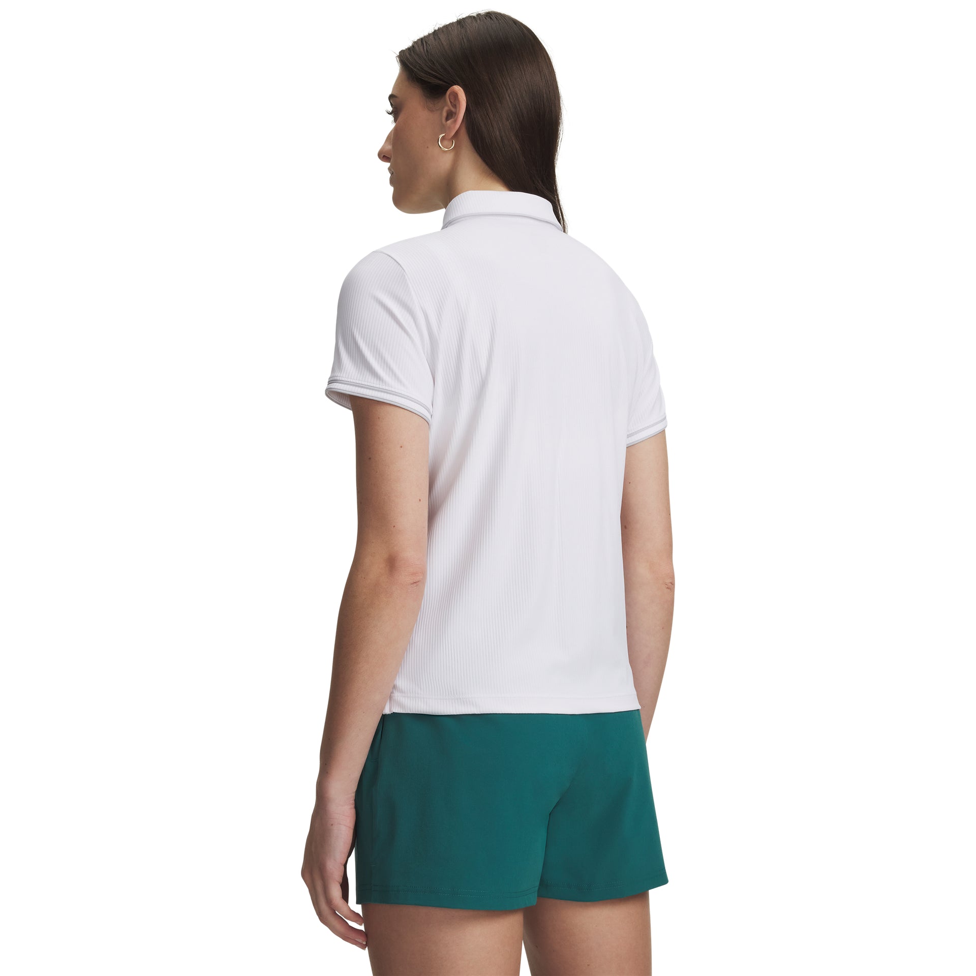 UA Drive Chill SS Polo - White - Dam