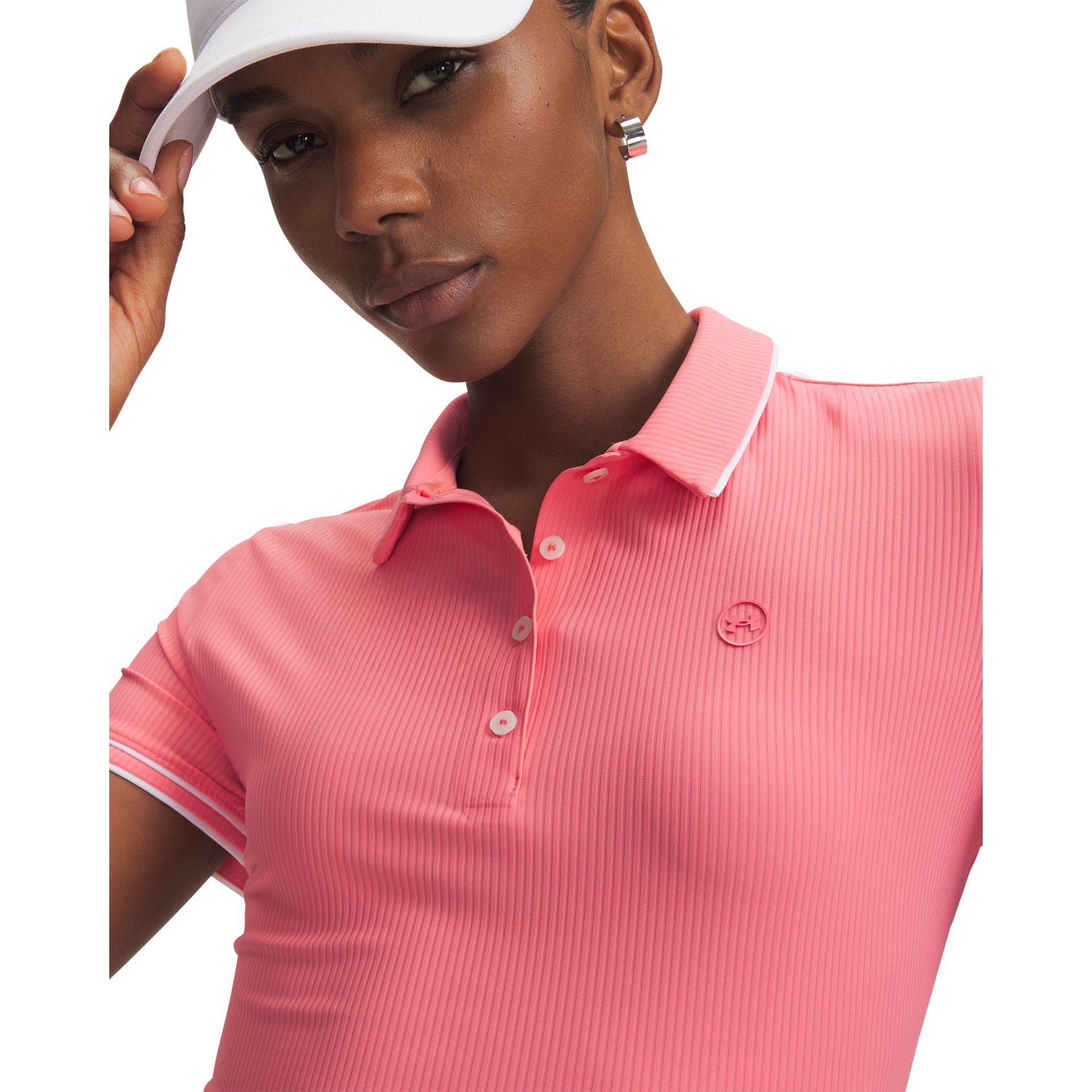 UA Drive Chill SS Polo - Pink - Dam