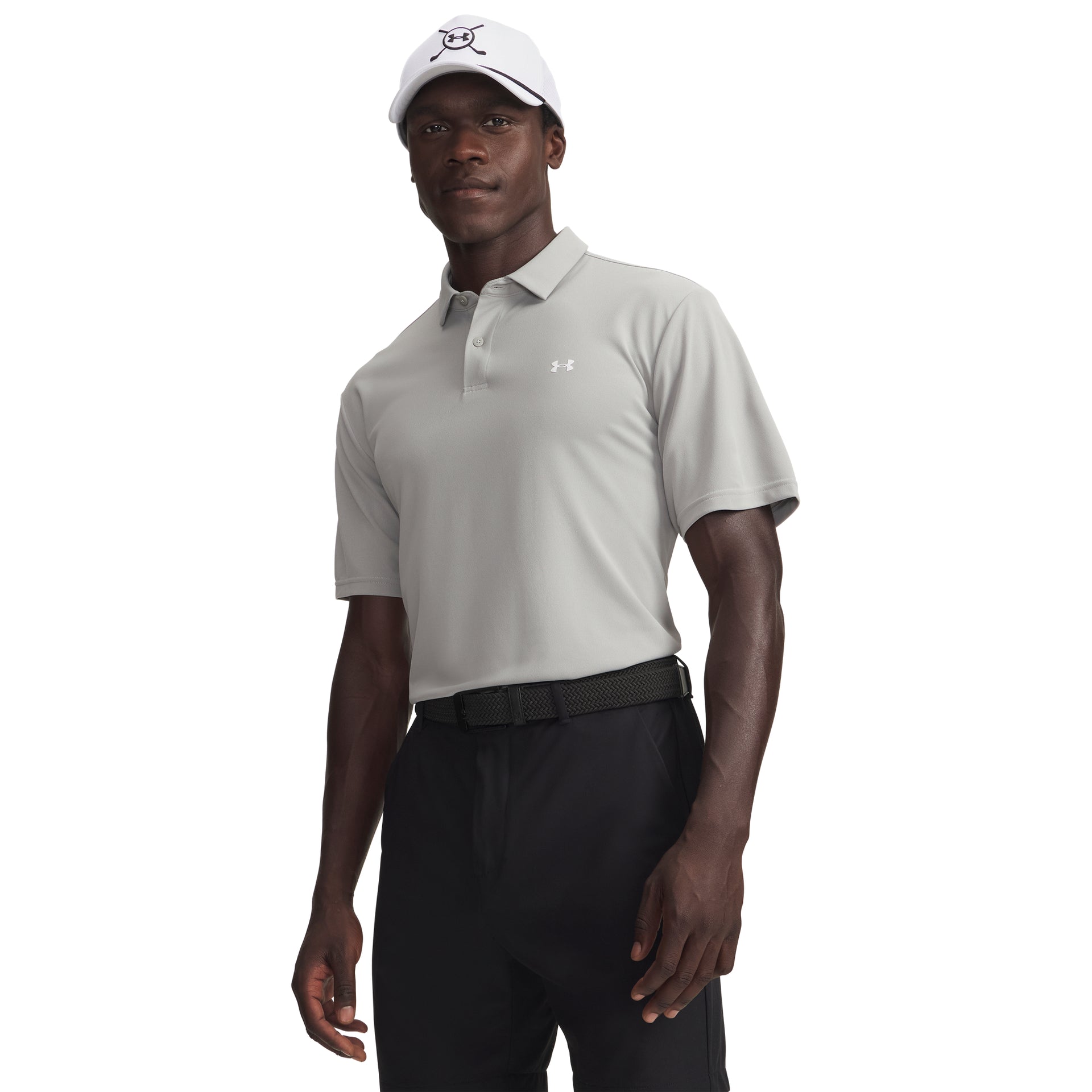 Under Armour T2G Pique Polo Golfpiké Herr - Gray | Golfrummet