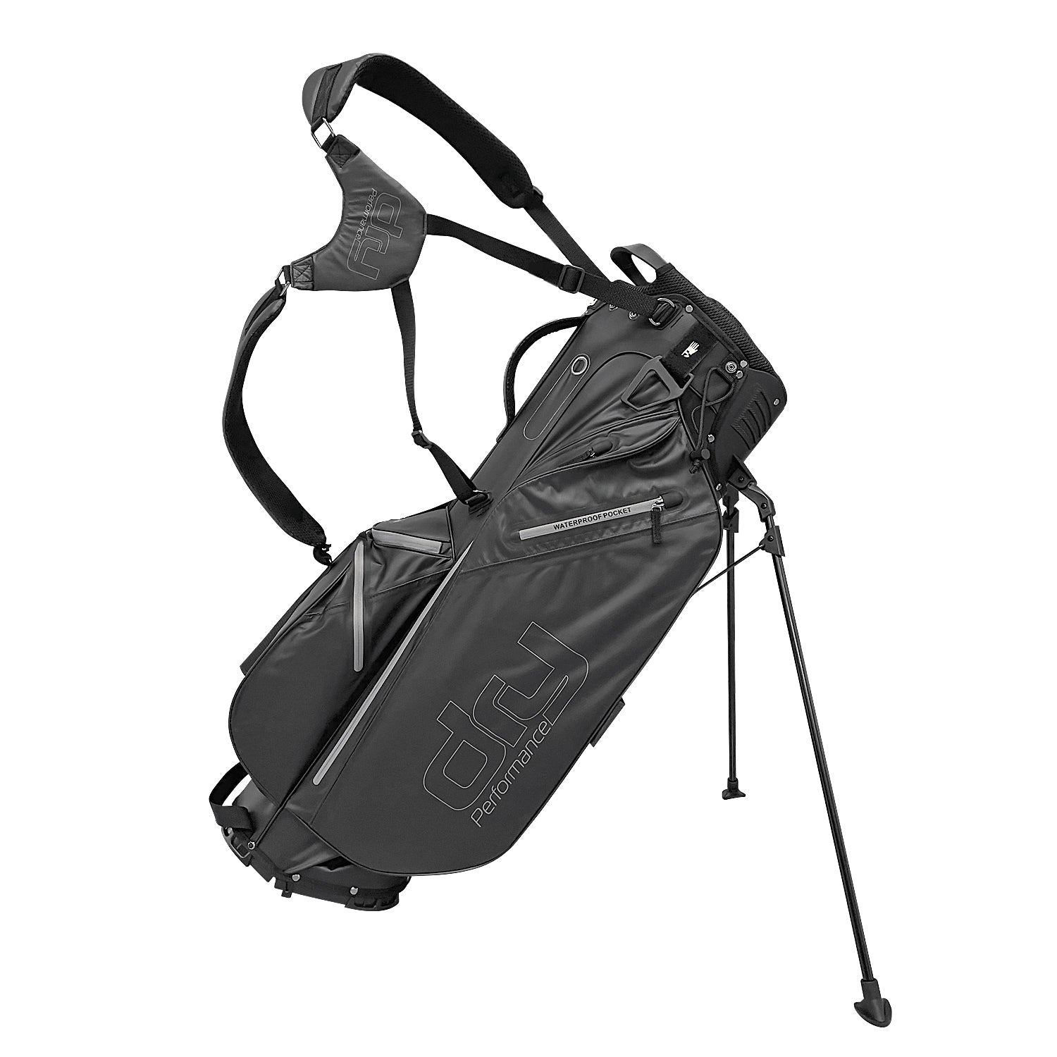 Dry Performance Hybrid 9" Vattentät golfbag - Black/Grey | Golfrummet