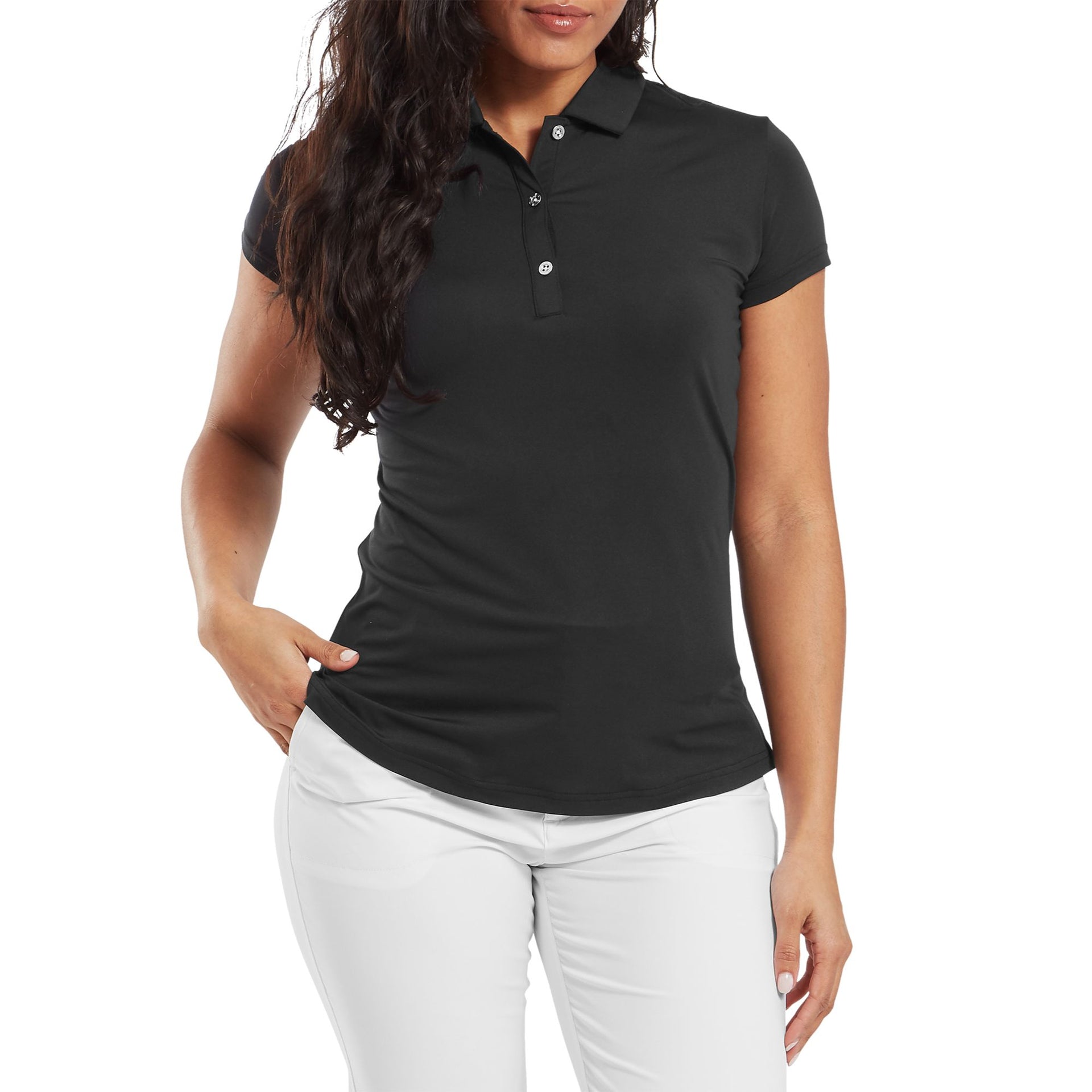 Footjoy Cap Sleeve Lisle - Black