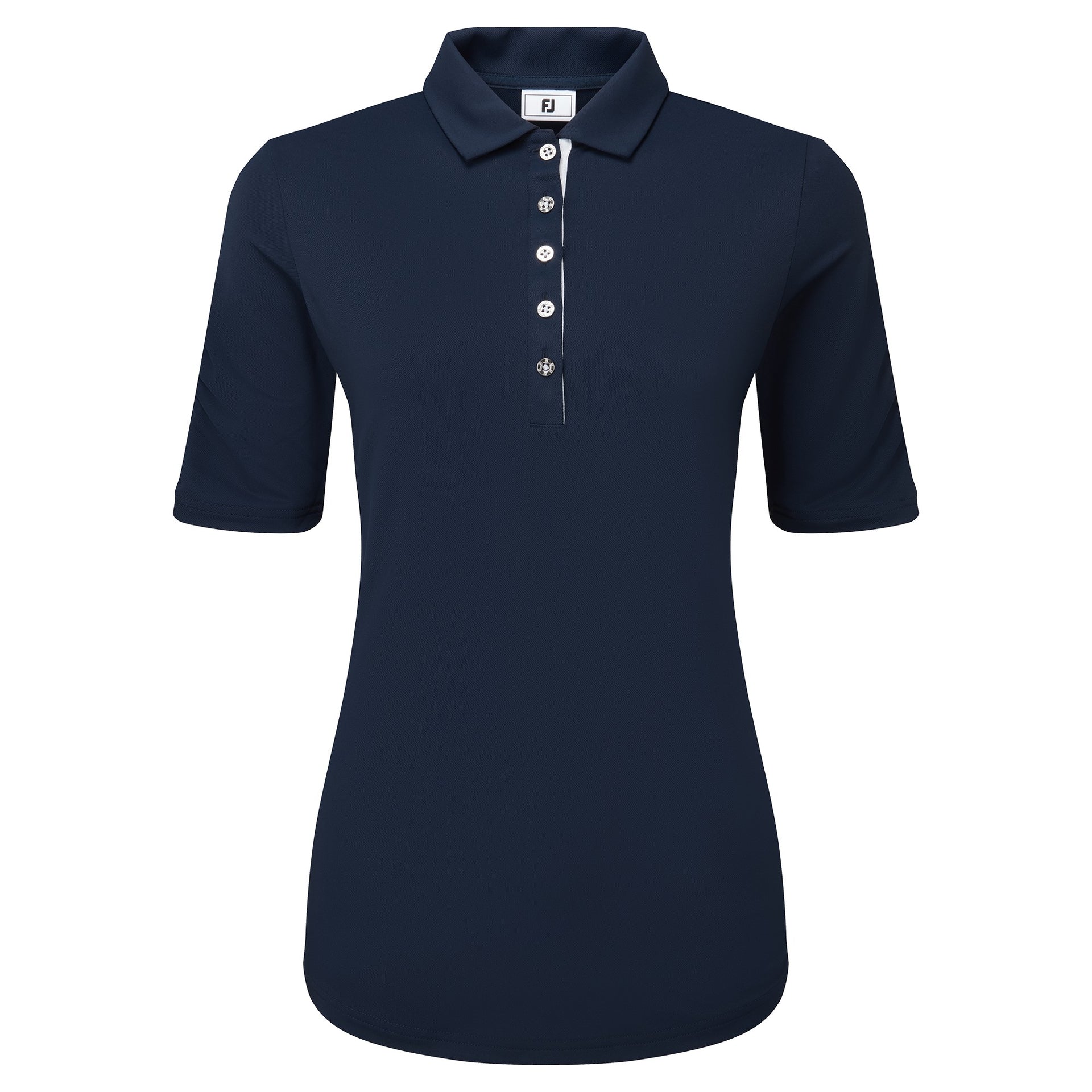 Footjoy Half Sleeve Ruched Lisle - Navy