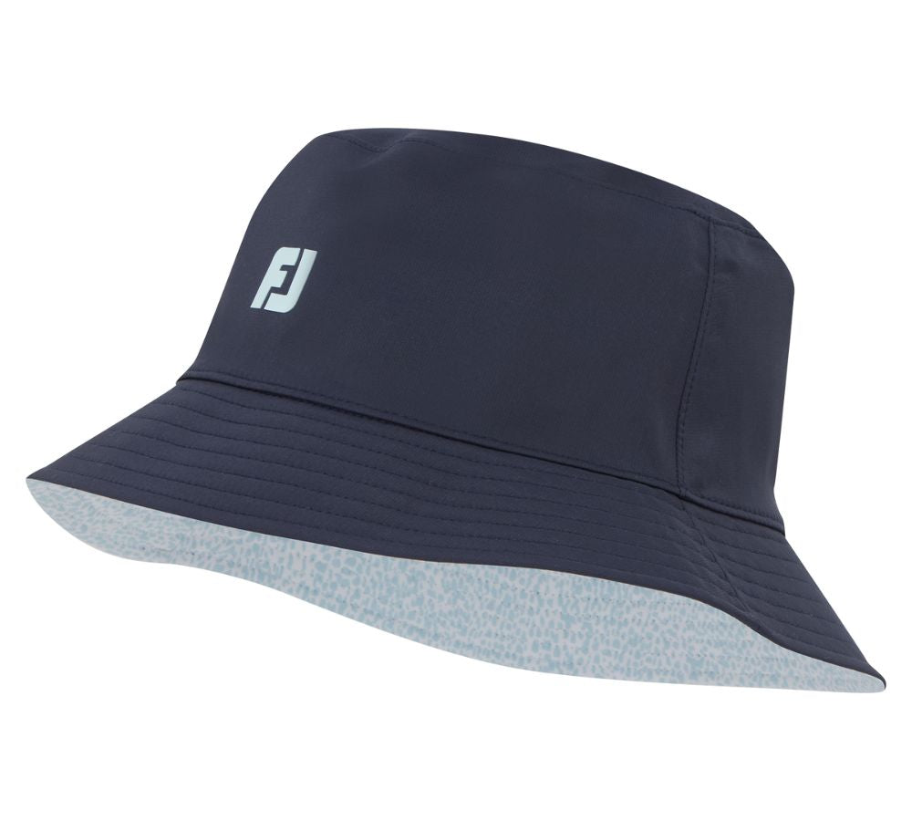 Footjoy Reversible Bucket Hat - Navy og Skyway Animal