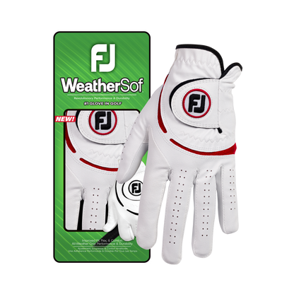 Footjoy WeatherSof - Hvid/Rød