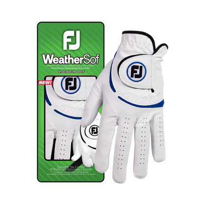 Footjoy WeatherSof - Hvid/Blå