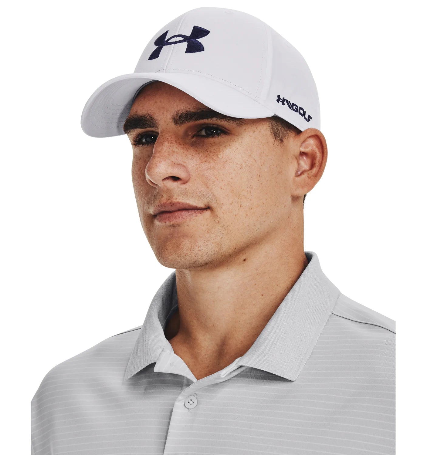Under Armour M DRIVE LOW ADJ Golfkeps - White