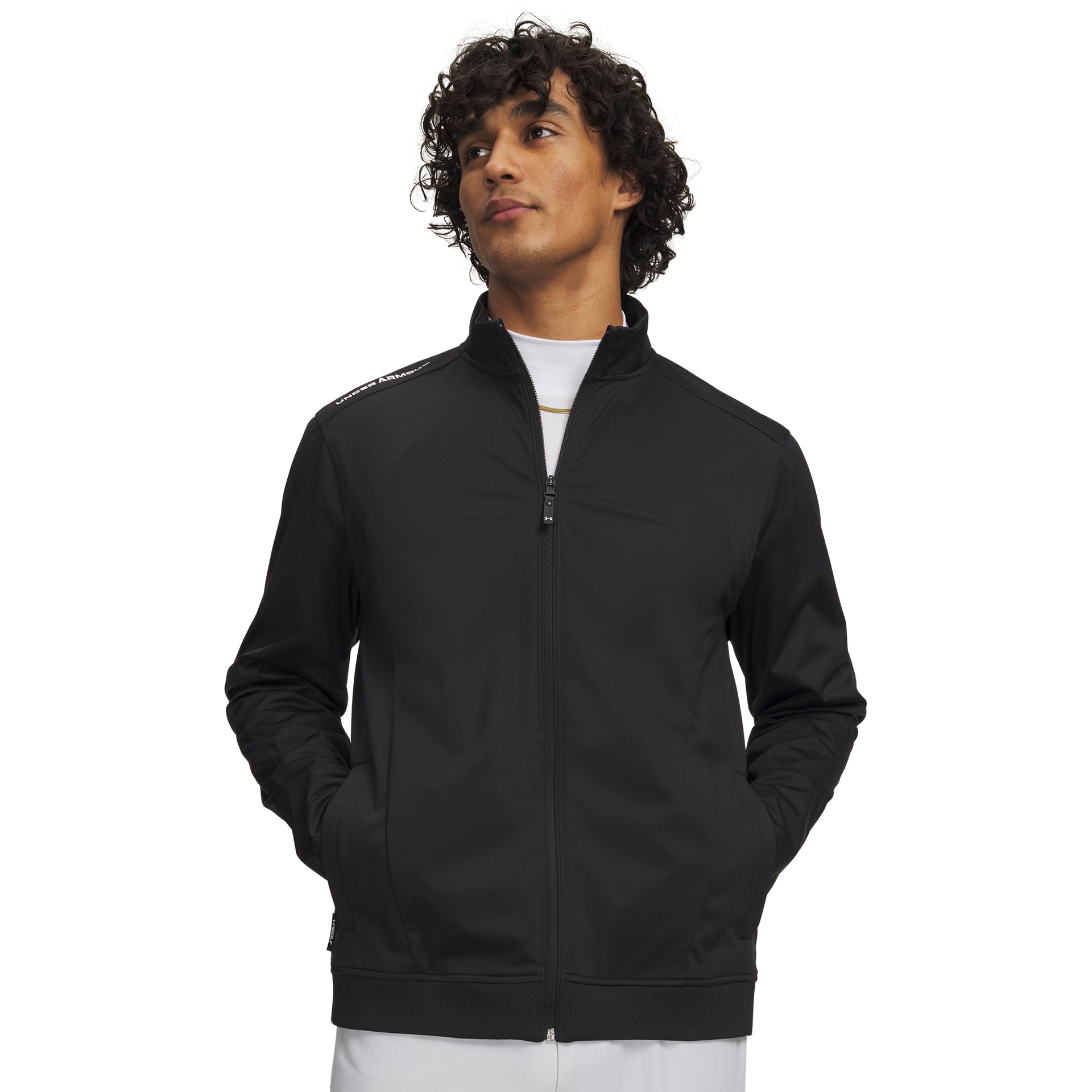 Under Armour Drive Wind FZ Golfjacka Herr - Black | Golfrummet