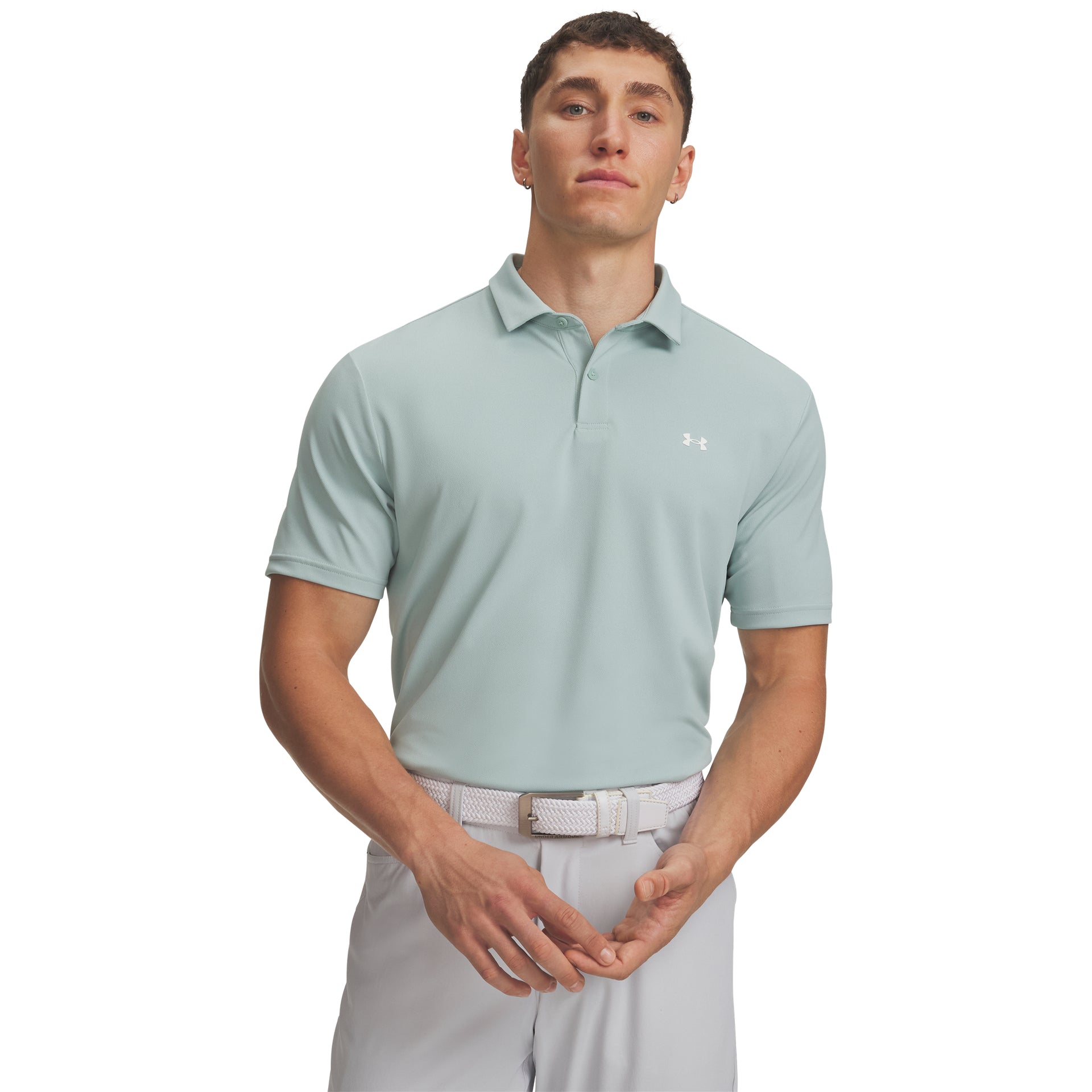 Under Armour T2G Pique Polo Golfpiké Herr - Blue | Golfrummet